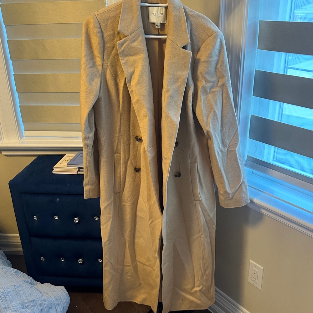 Veiled Wool Coat